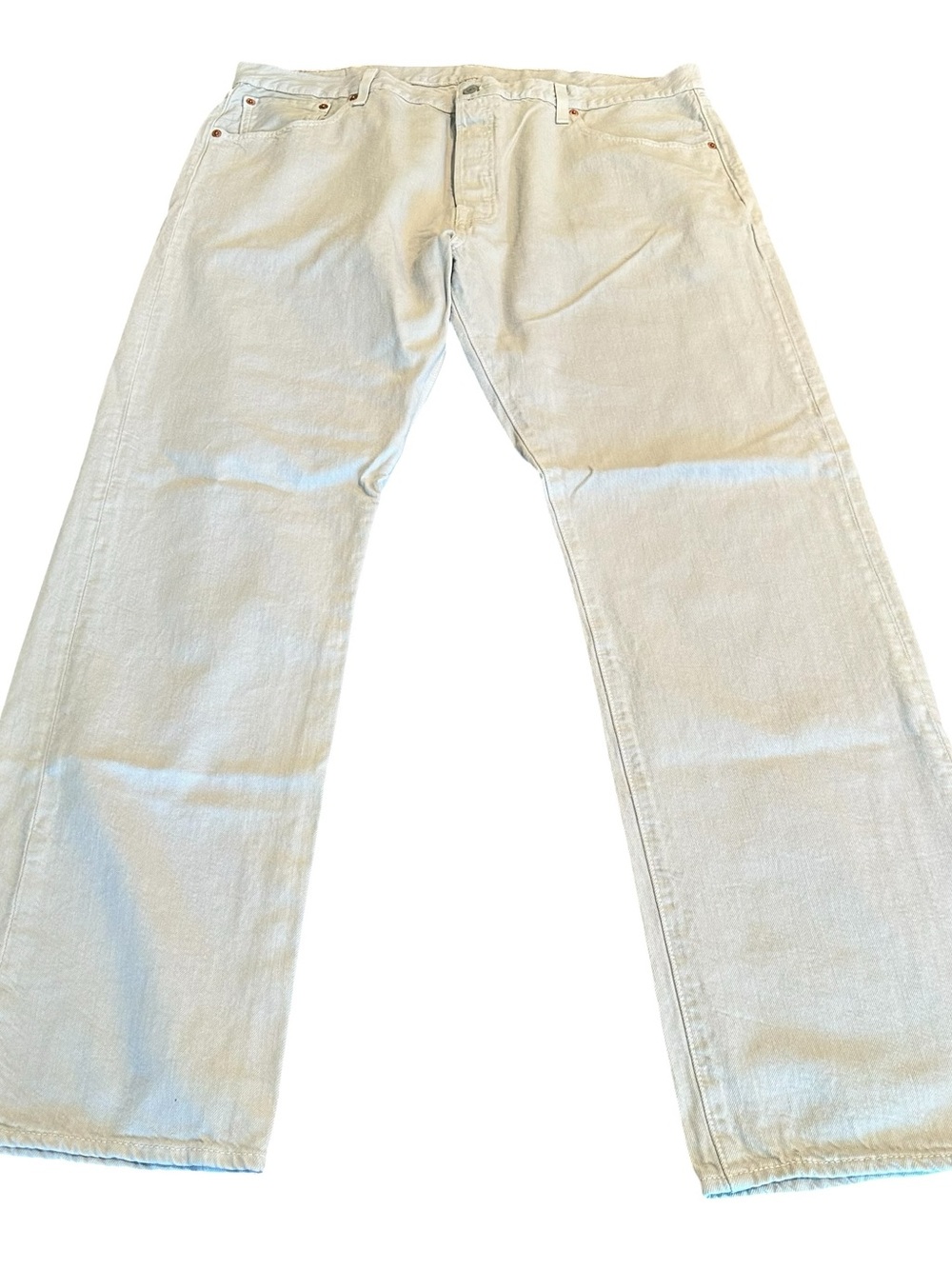 Levi’s Men’s 501 Button Fly Tan Jeans Size W40 L32